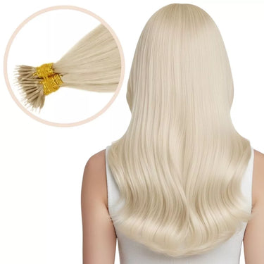  blonde hair pre bonded nano ring hair extensions