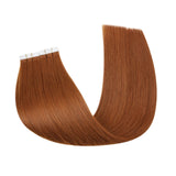 human hair tape in extensions copper 