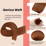 invisible hair hybrid weft hair