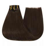real human hair extensions clip in dark brown hair extensions