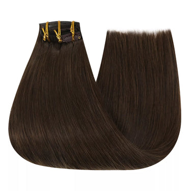 real human hair extensions clip in dark brown hair extensions