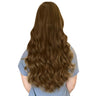 virgin topper hair piece for women fishnet hair topper dark brown hair