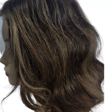 human hair wigs ombre black mix brown