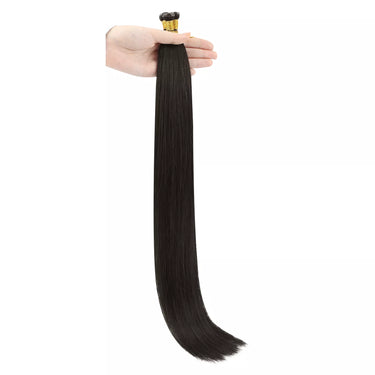 genius weft human hair extension darkest brown
