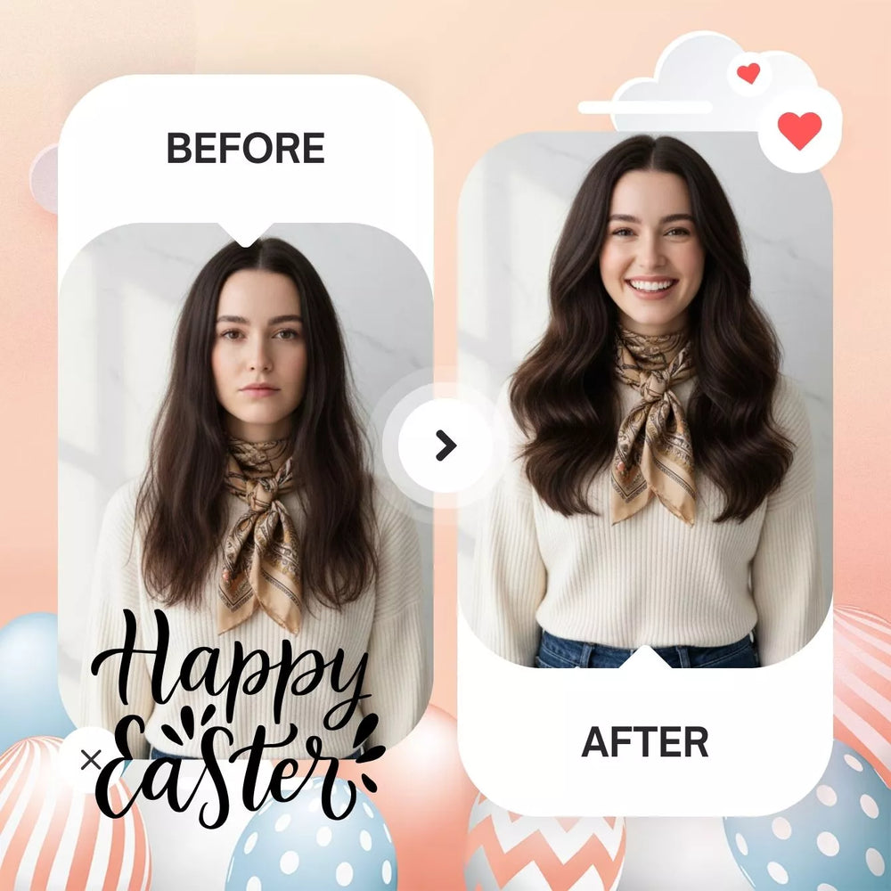 easter day brown hair