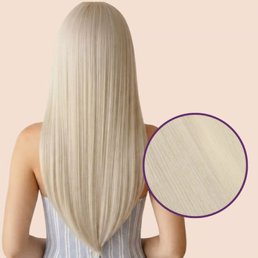 feather weft extensions virgin human hair blonde hair extensions