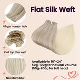 human hair weft bundles flat weft hair