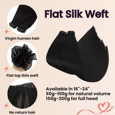 best weft hair extensions flat weft hair