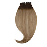 balayage brown to blonde virgin human hair weft flat weft extensions