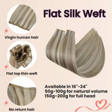 flat weft hair blonde hair weft extensions
