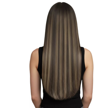 100% human hair extensions clip-in remy hair balayage hair
