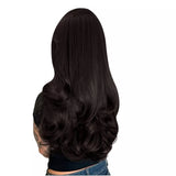 natural hair extensions clip in brown hair