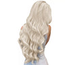 best real hair clip in extensions white blonde