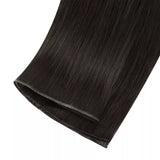 brown hybrid weft hair