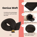 genius virgin hair extensions natural black