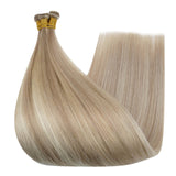 genius weft human hair extensions highlight blonde