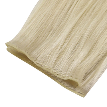 genius weft human hair extensions whitest blonde