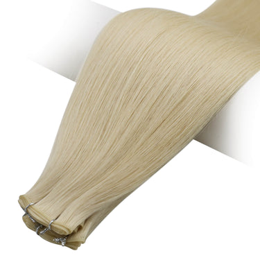 genius weft human hair straight blonde