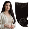 thick hair clip in extensions darkest brown hair