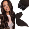 brown hair sew in weft hair extensions