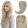 blonde human hair topper for thinning crown