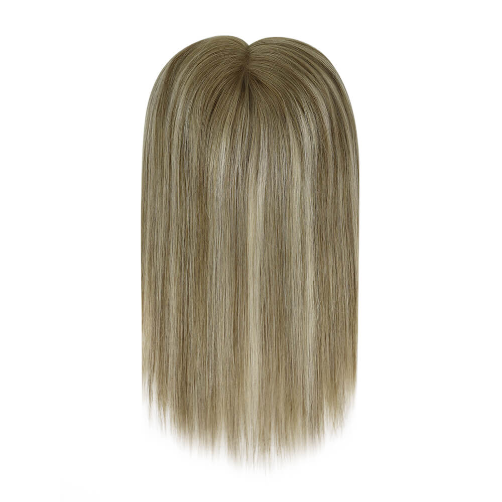 hair topper human hair balayage blonde color