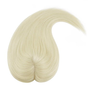 virgin hair topper platinum blonde