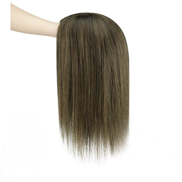 hair topper human hair balayage brown