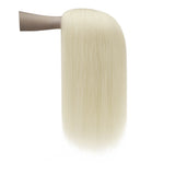 real human hair topper platinum blonde