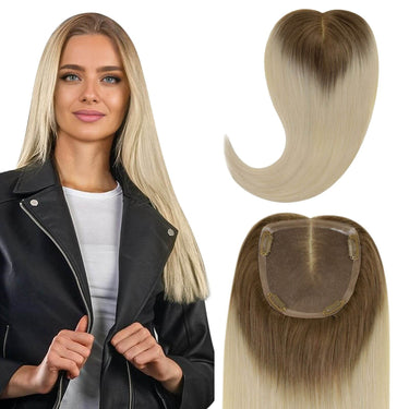 human hair topper for thinning crown topper human hair