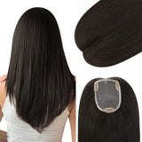 remy human hair topper for short hair