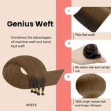 invisible weft hair extensions root hair