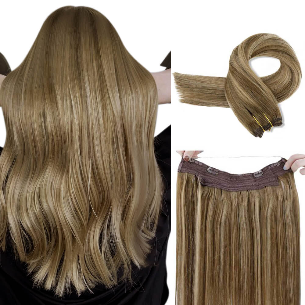 adhesive wire hair extensions human hair