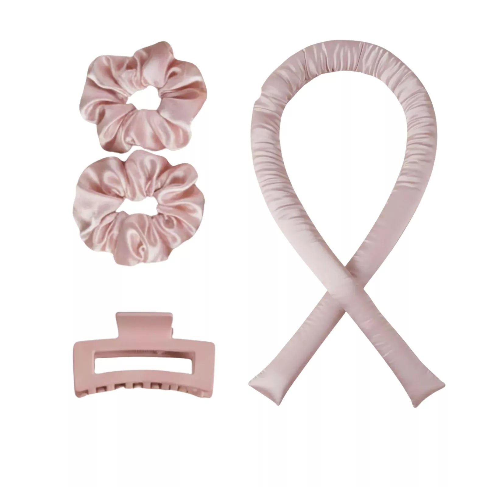 pink heatless hair curler