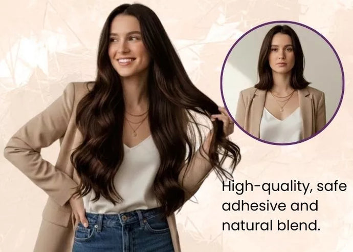 see the difference with virgin tape in extensions