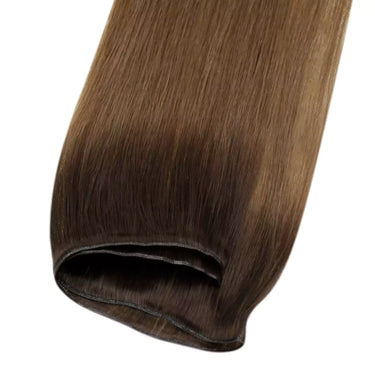 virgin genius weft hair extensiosn brown hair