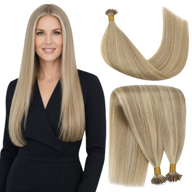 nano ring hair extensions remy human hair highlight blonde