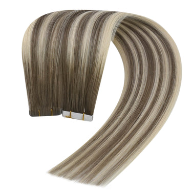 real human hair tape extensions
