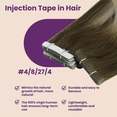 invisible injection tape in hair extensionstape in extensions for thin hair