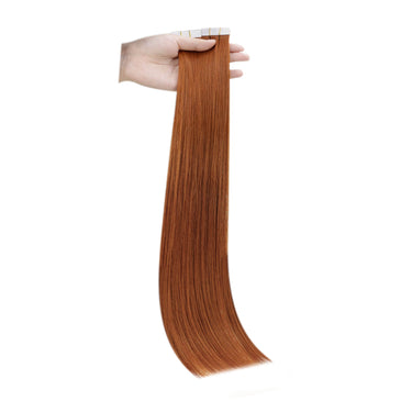 copper hair extensions tape in human hair