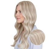remy hair extensions clip in highlight blonde hair
