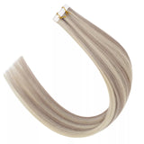 blonde invisible tape in hair