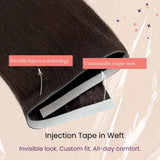 virgin human hair injection tape in weft new tape in hair advantages