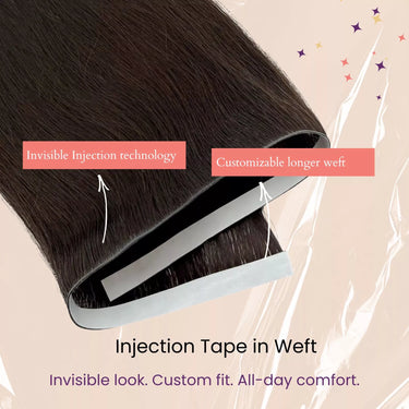 virgin human hair injection tape in weft new tape in hair advantages