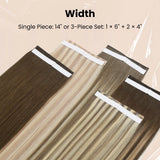 virgin injection tape in weft extensions weft width