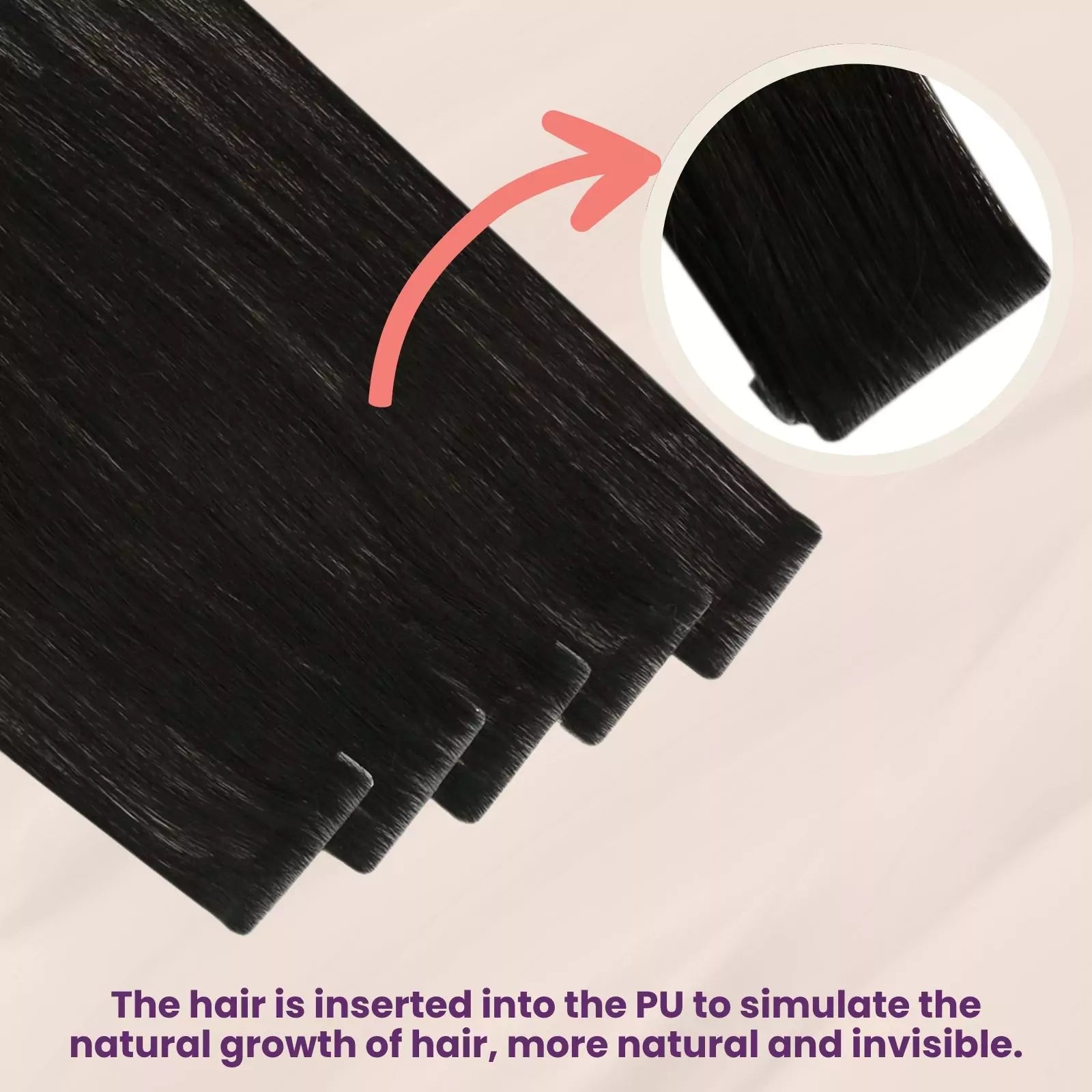 Seamless Tape In Hair Extensions