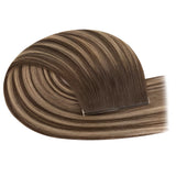 brown hair extensions tape in weft