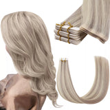 Seamless Injection Tape in Human Hair Highlight Blonde