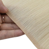 blonde tape in weft hair extensions for thinning hair