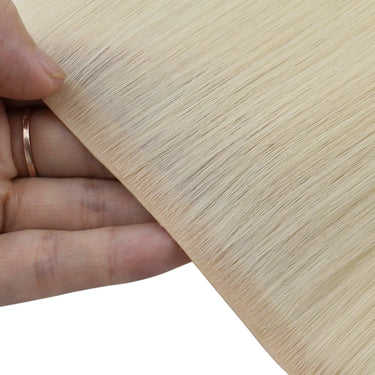 blonde tape in weft hair extensions for thinning hair